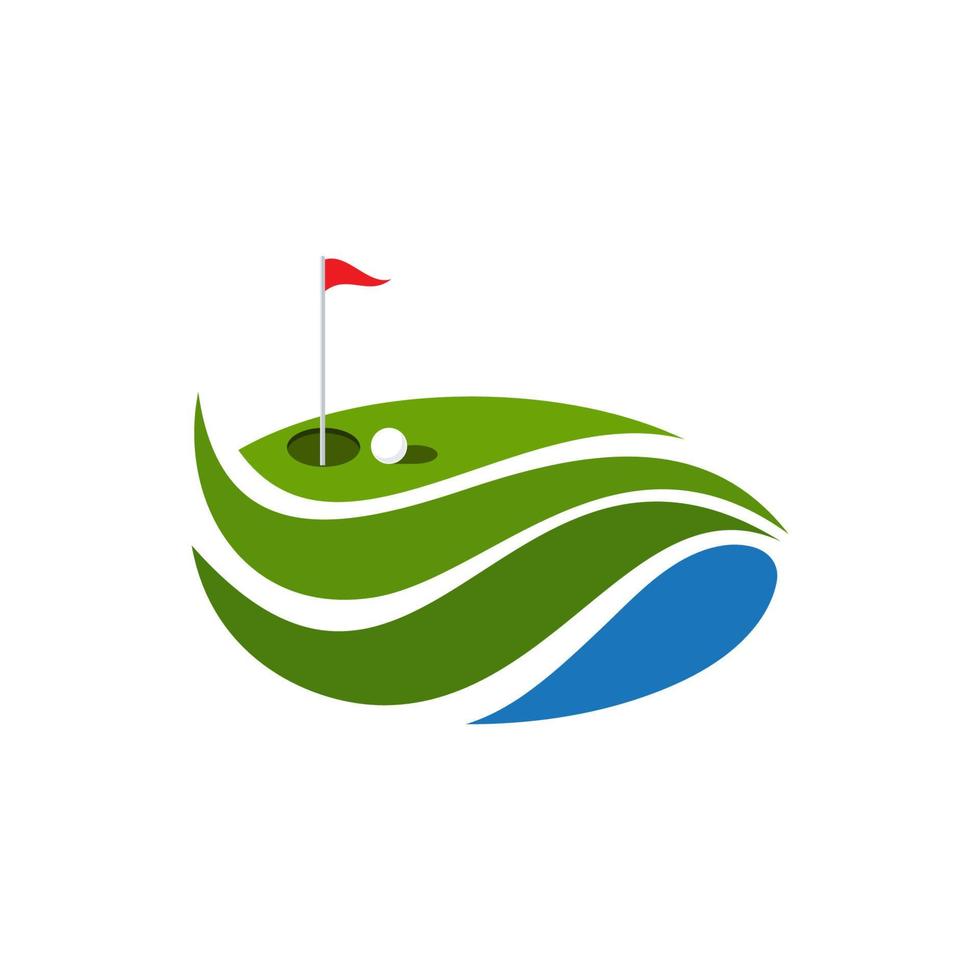 golf logotyp mall vektor illustration