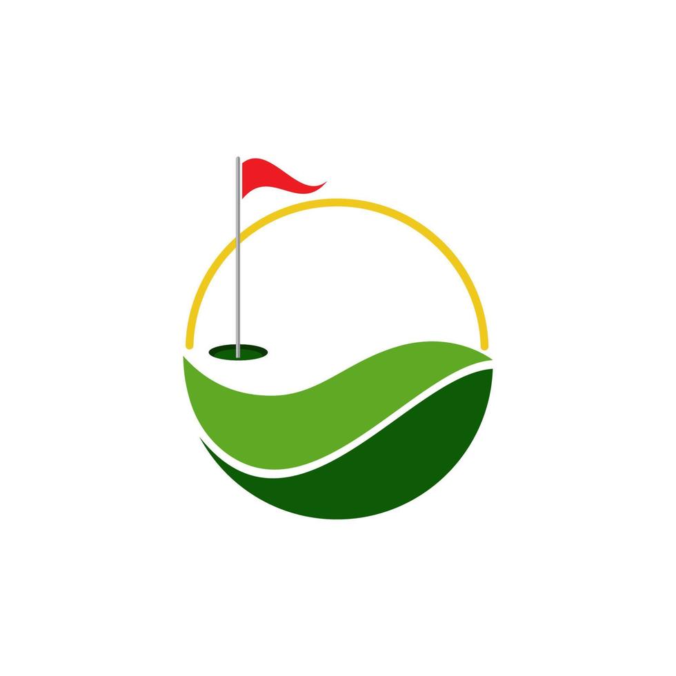 Golf-Logo-Vorlage-Vektor-Illustration vektor