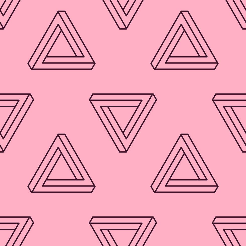Vektornahtloses Muster aus voluminösem Dreieck für Websites, Textilien, Verpackungen, Tapeten vektor