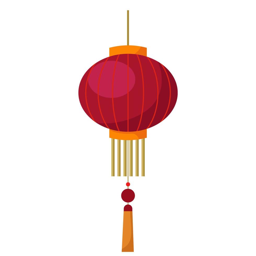 chinesische asiatische laternenlampe hängende dekorationsfestfeier vektor