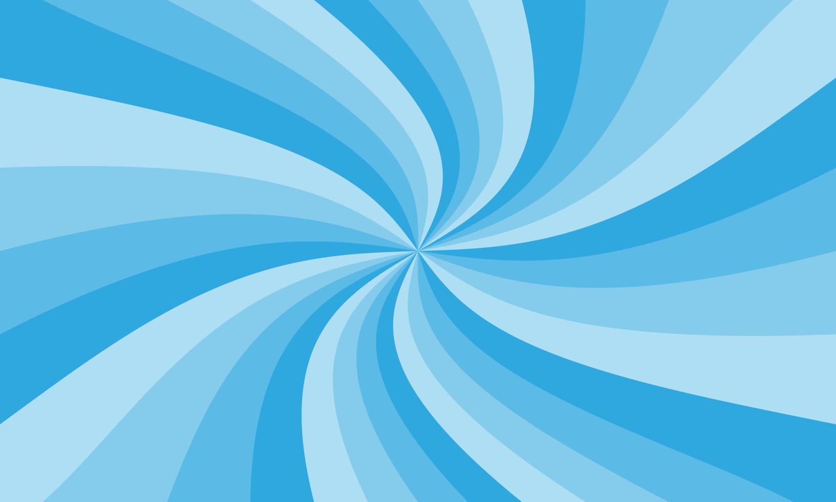 abstrakter explosionshintergrund zur präsentation in blauer farbverlaufsfarbe. Hintergrund mit hellem Blendeffekt. blauer Sunburst-Musterhintergrund. Vektordarstellung eines rotierenden radialen Strahls. vektor