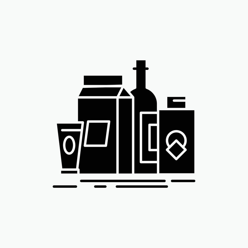 Verpackung, Branding, Marketing, Produkt, Flaschensymbol. vektor isolierte illustration