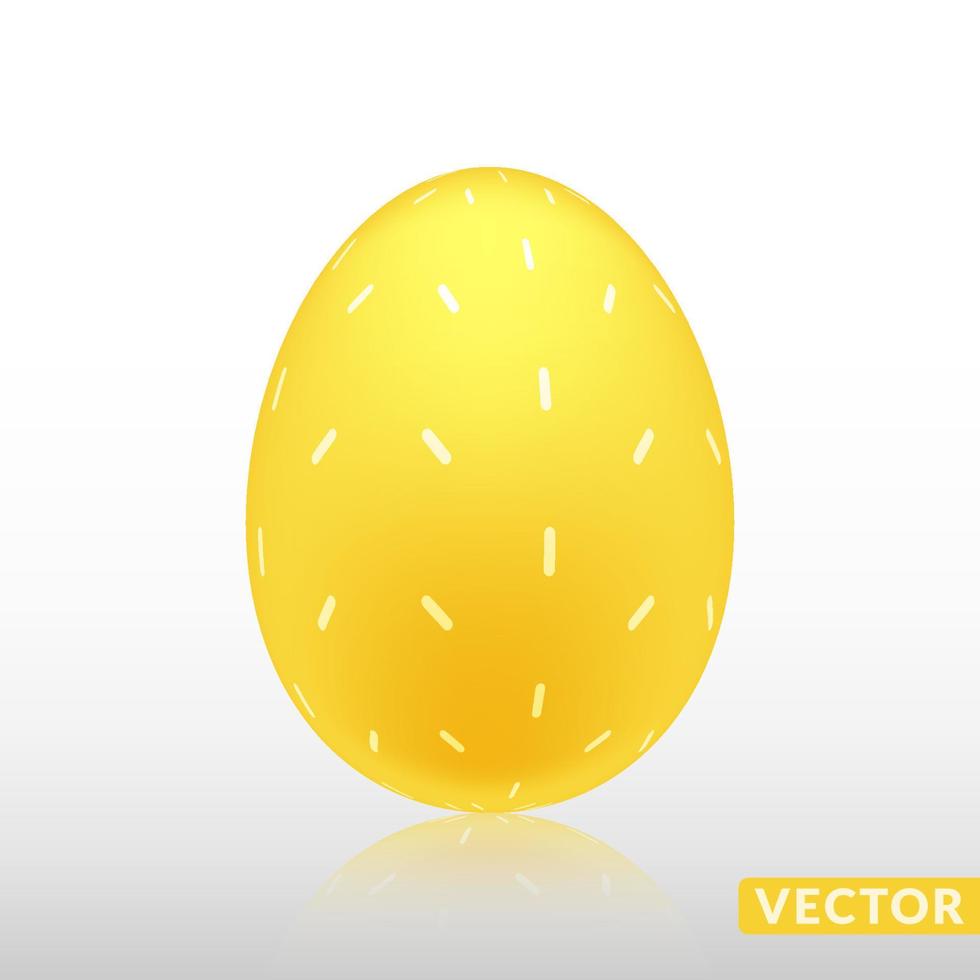 realistisk ägg med exotisk hud mönster, vektor, illustration. vektor