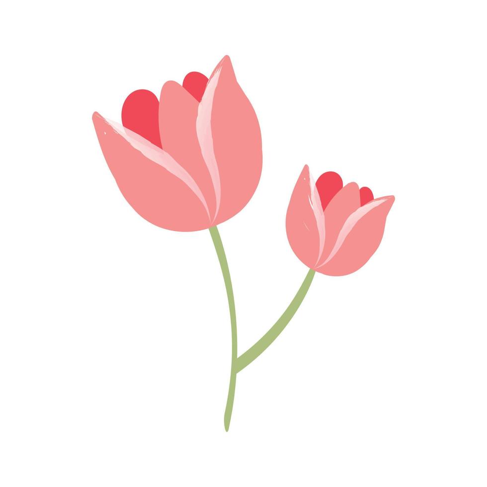 Blumenkunst. Blumenzeichnung mit Strichzeichnungen. Zeichnen von Vektorgrafiken mit Blumenmuster für Design. vektor