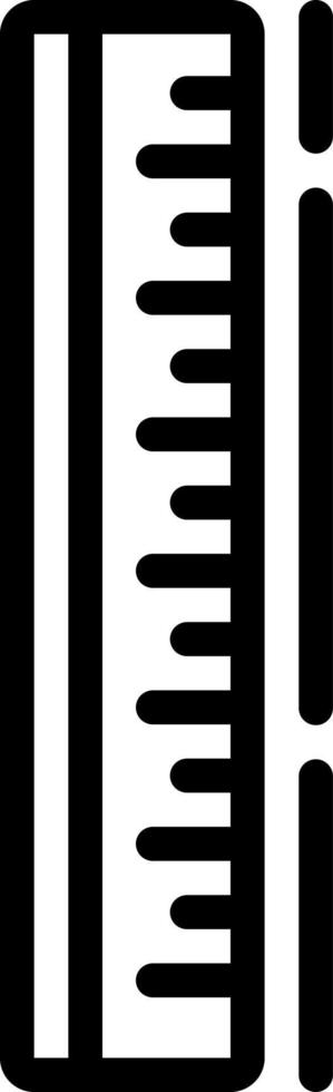 Liniensymbol für Lineal vektor