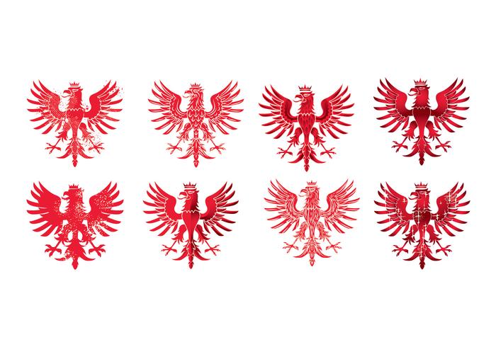 National Arms of America Polen Eagle vektor