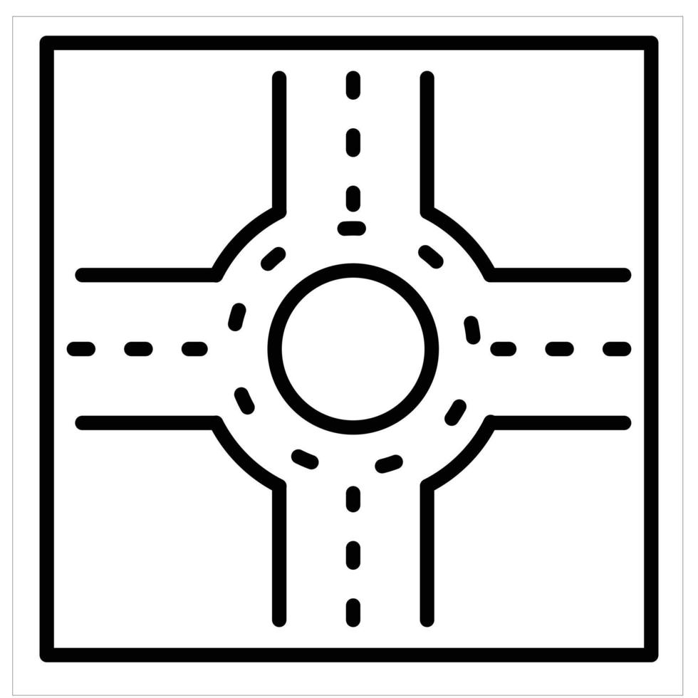 Kreisverkehr Symbolstil vektor