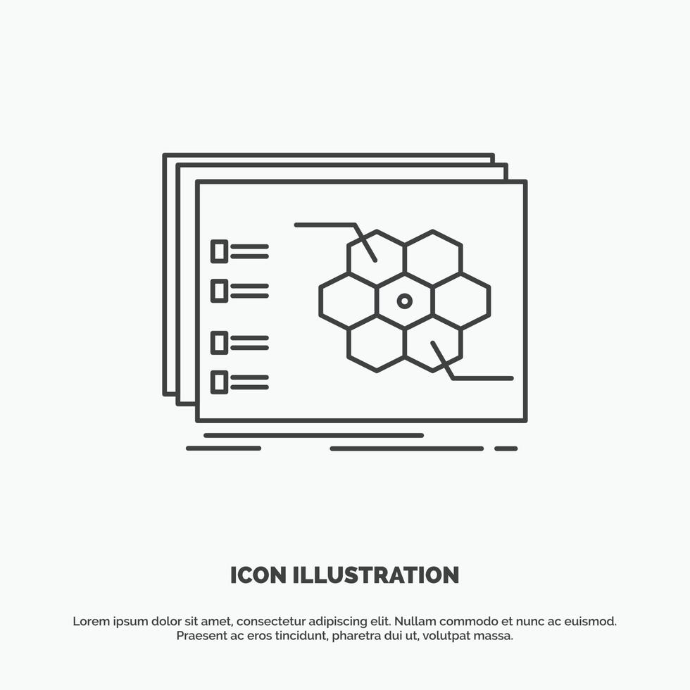 spel. strategisk. strategi. taktik. taktisk ikon. linje vektor grå symbol för ui och ux. hemsida eller mobil Ansökan