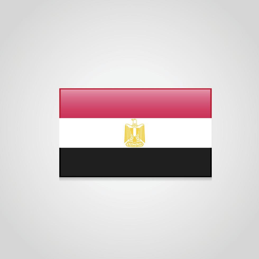 Egyptens flagga vektor