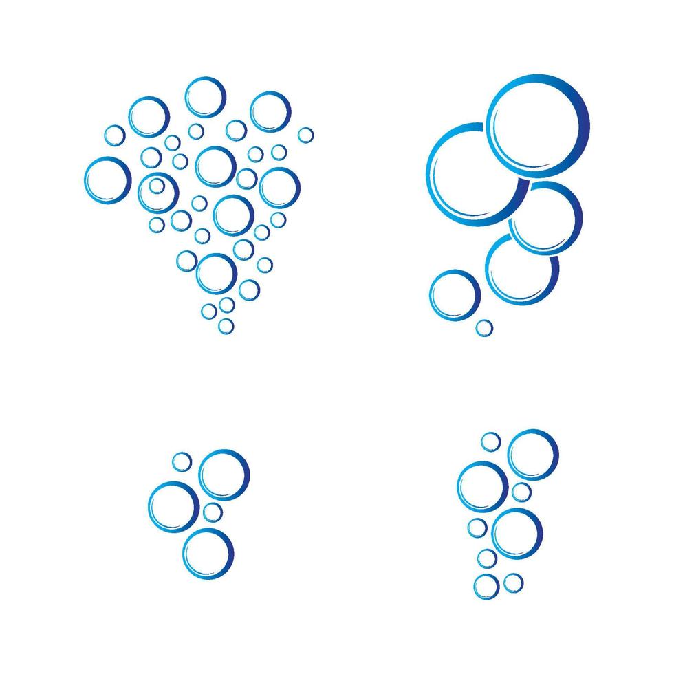 Blasenwasser-Logo vektor