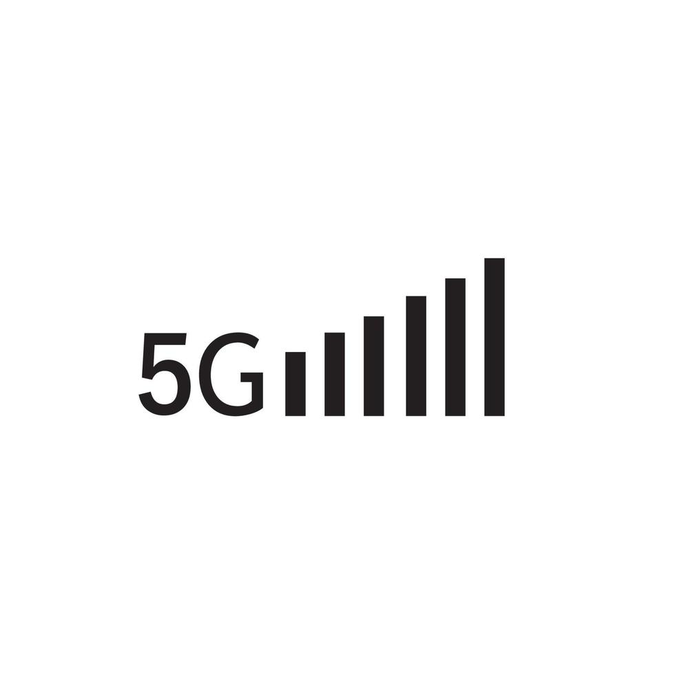 5g-Logo-Zeichen-Vektorvorlage vektor
