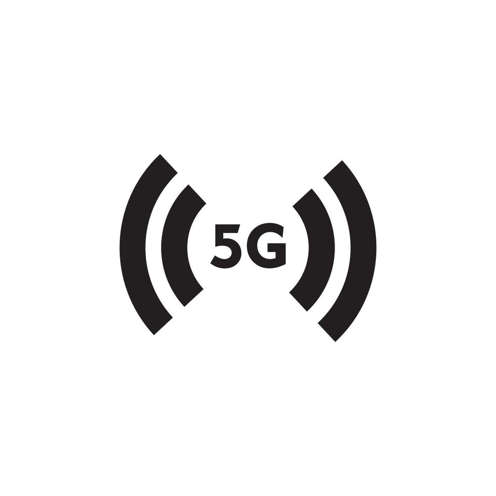 5g logotyp tecken vektor mall