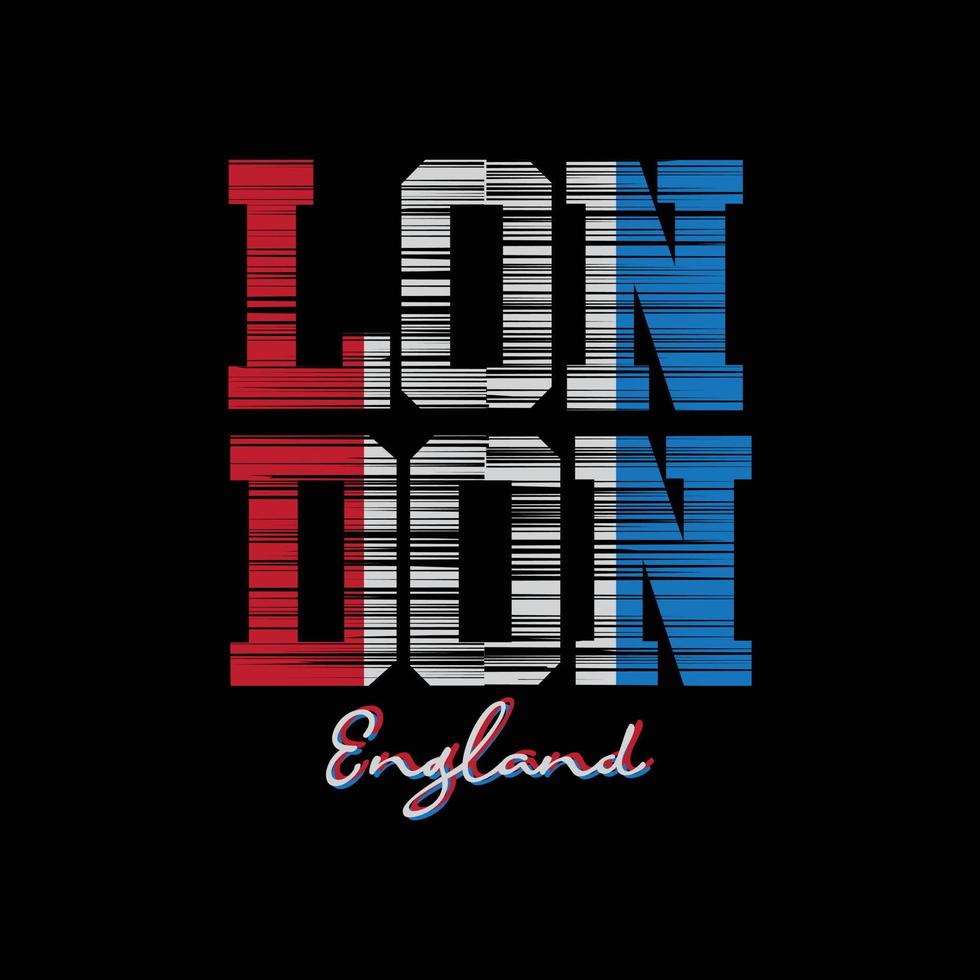 london illustration typografi. perfekt för t-shirtdesign vektor