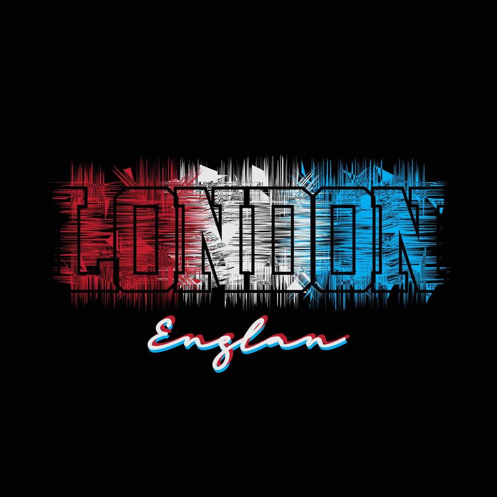 london illustration typografi. perfekt för t-shirtdesign vektor
