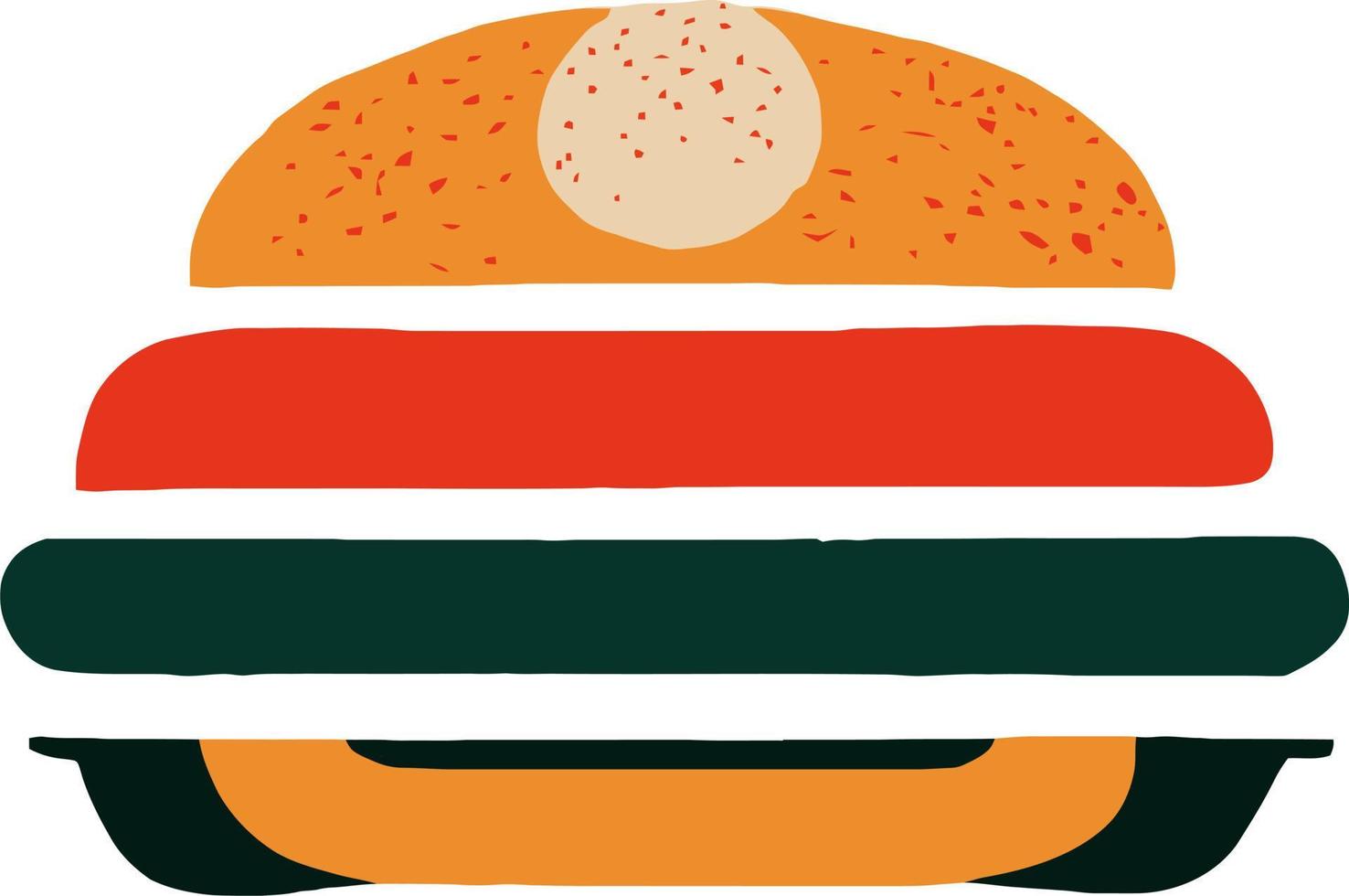 utsökt hamburgare illustration vektor