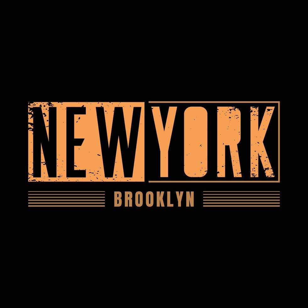 new york illustration typografi. perfekt för t-shirtdesign vektor