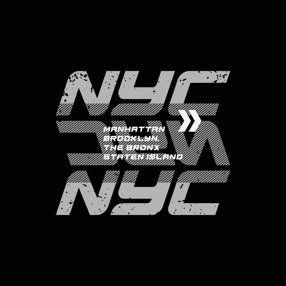 new york illustration typografi. perfekt för t-shirtdesign vektor