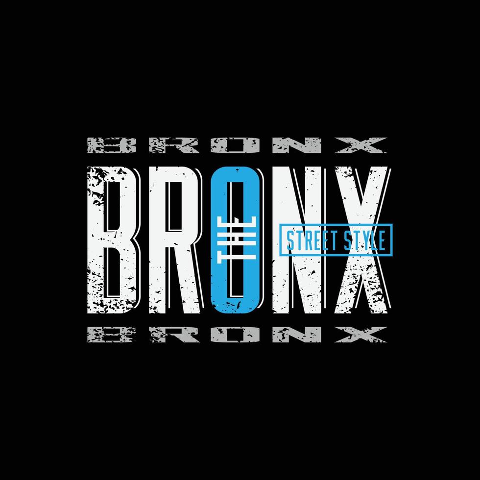 Bronx-Illustrationstypografie. perfekt für T-Shirt-Design vektor