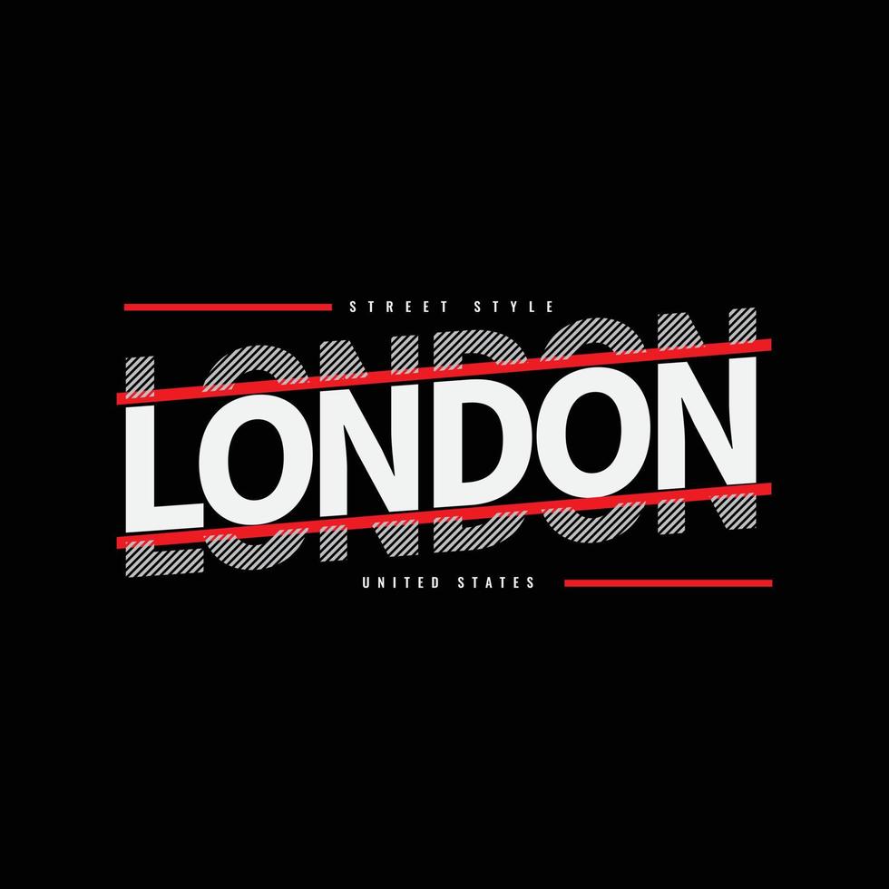 london illustration typografi. perfekt för t-shirtdesign vektor