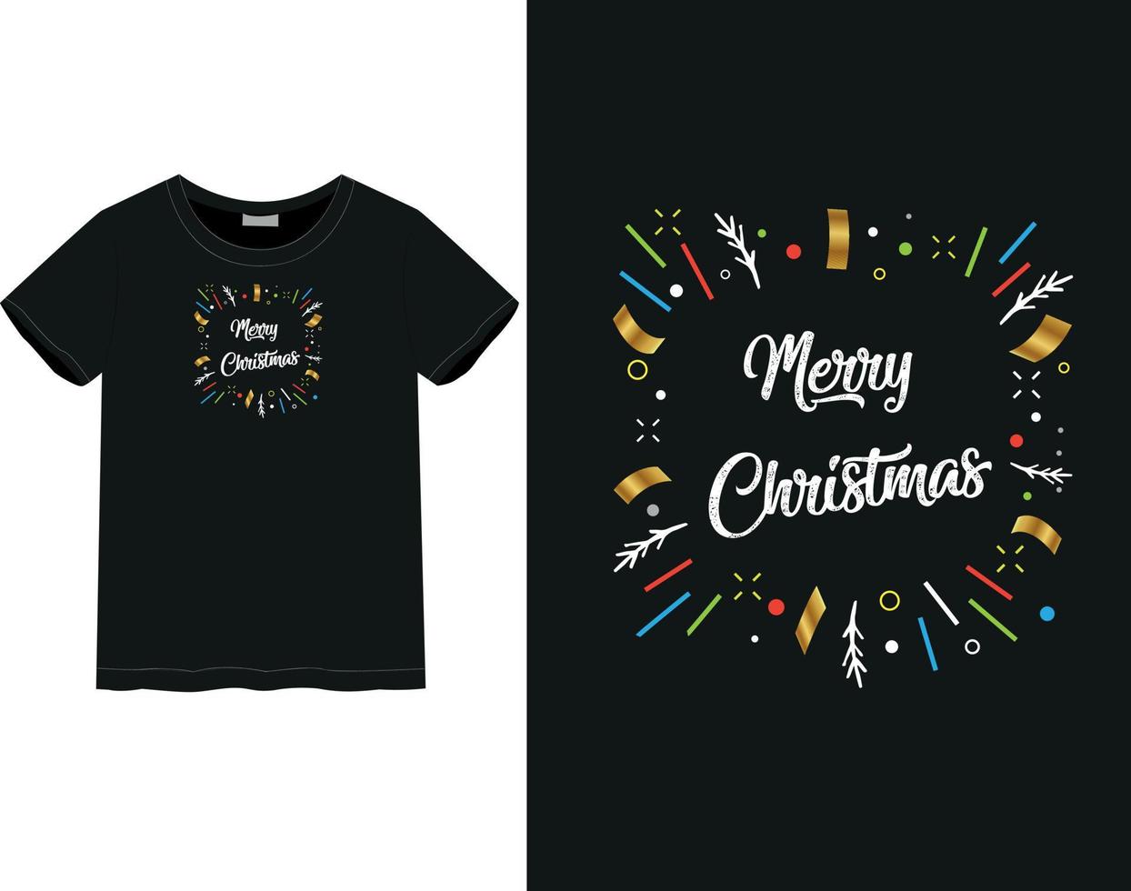 glad jul dag t-shirt vektor