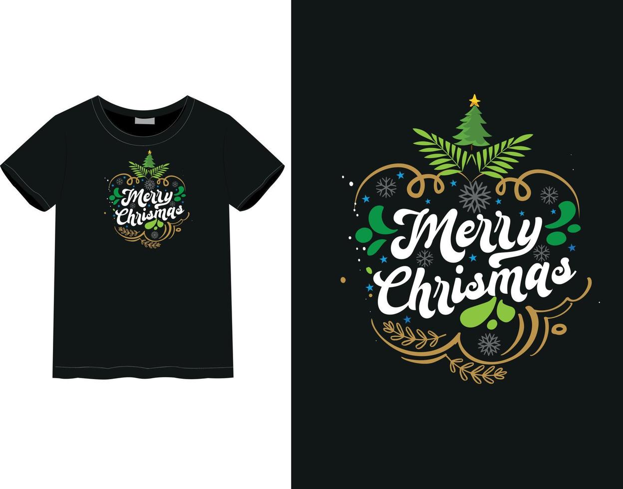 Frohe Weihnachten Tagest-shirt vektor