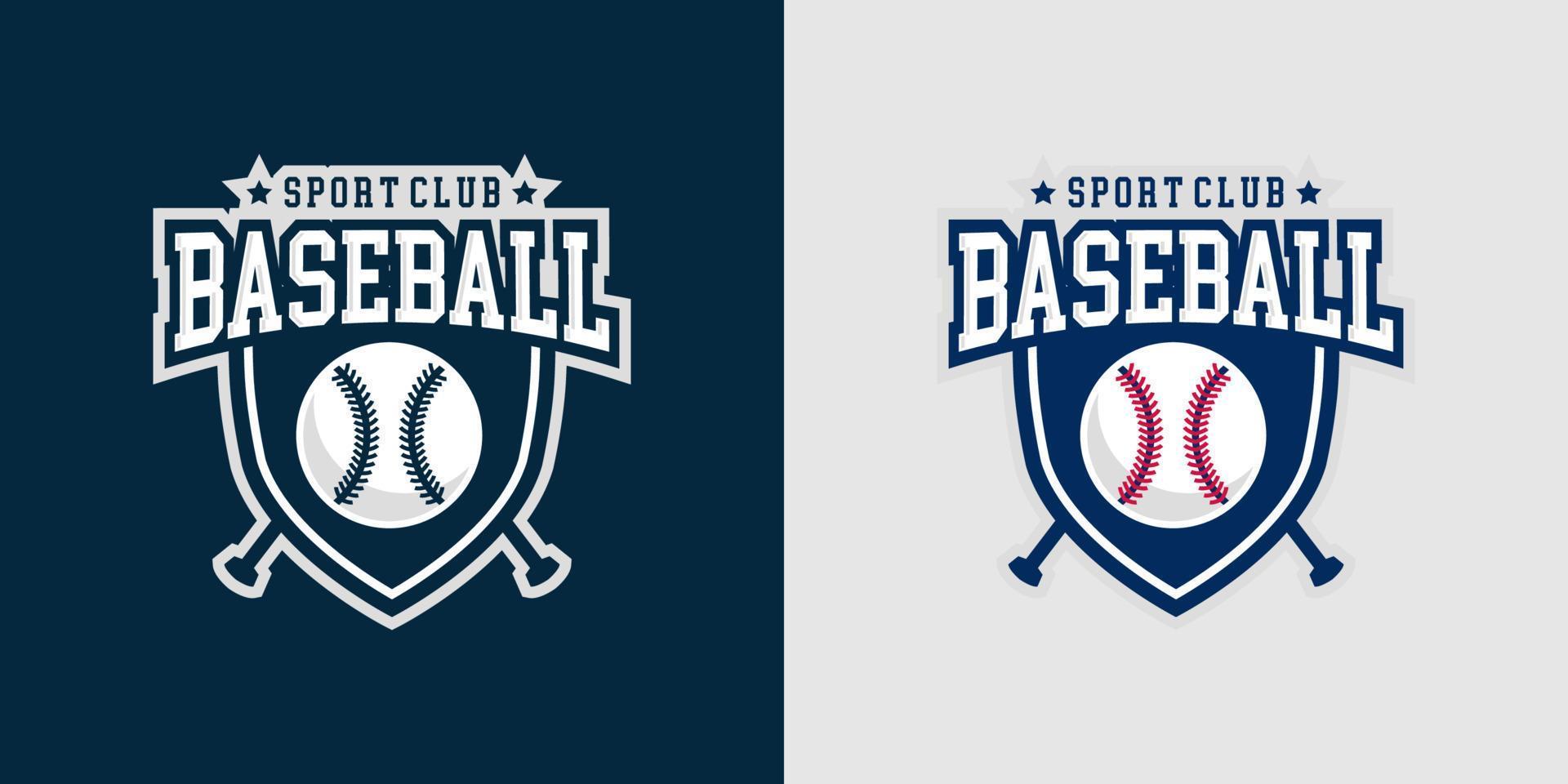 baseboll logotyp mall. modern logotyp och symbol av sport. fladdermus pinne och hjälm begrepp. vektor eps 10.