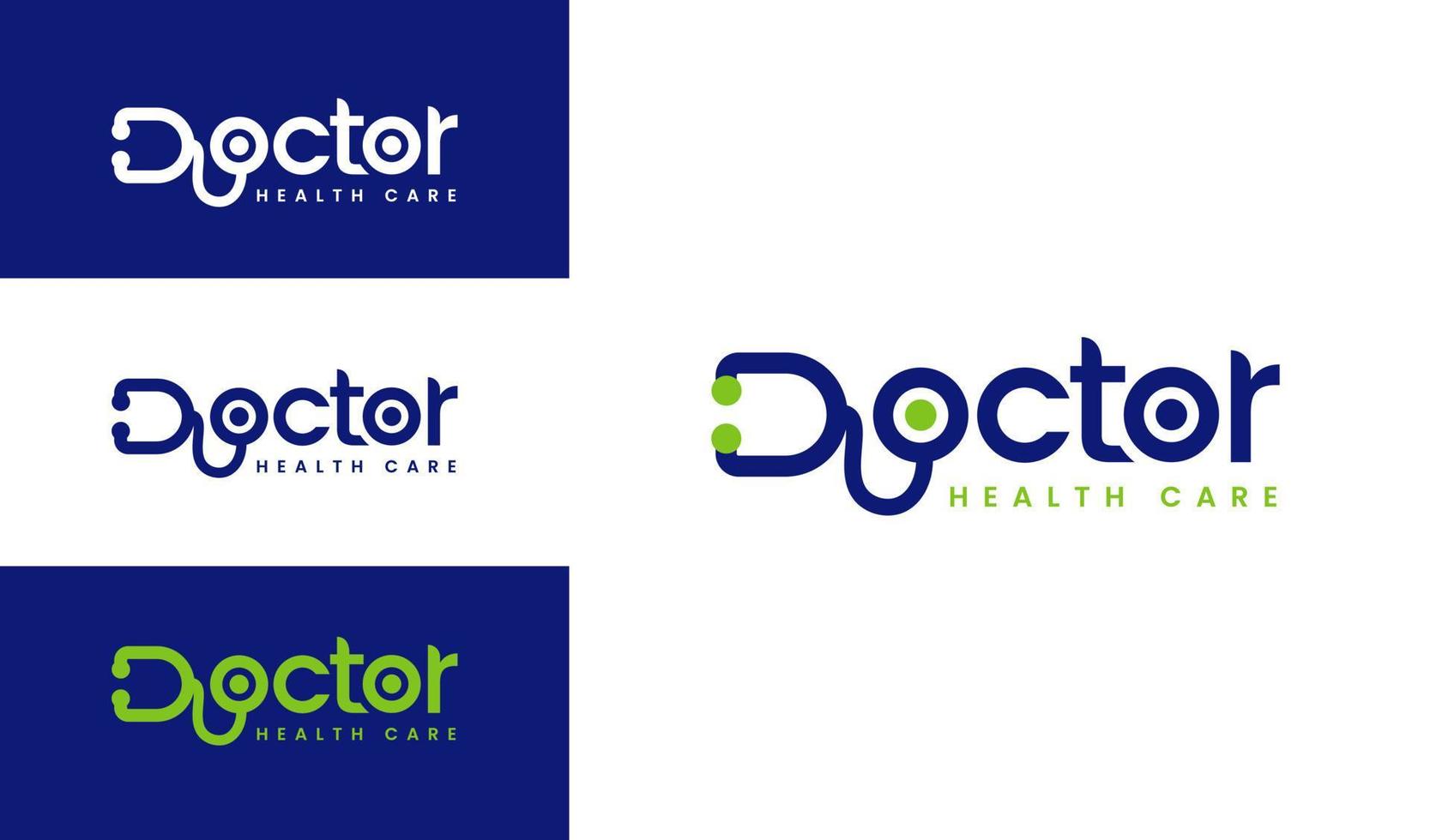 Arztlogo oder medizinische Logovorlage oder Design einer Gesundheitsklinik vektor
