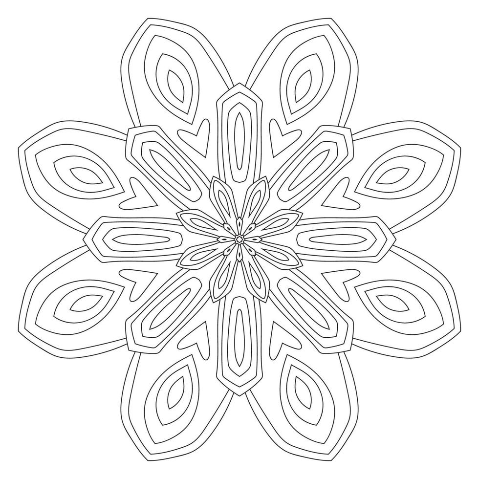 süße Mandalas. dekorative runde Doodle-Blume isoliert auf weißem Hintergrund. geometrische dekorative Ornamente im ethnisch-orientalischen Stil. vektor