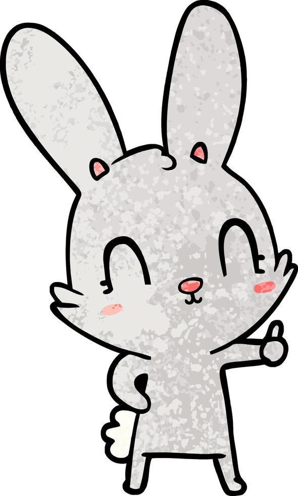 vektor kanin karaktär i tecknad serie stil