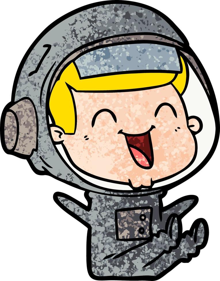 Vektor Astronaut Mann Charakter im Cartoon-Stil