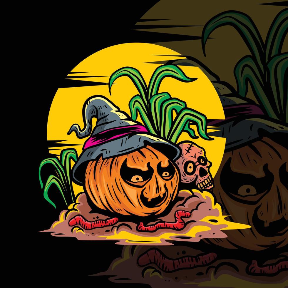 pumpa zombie illustration vektor