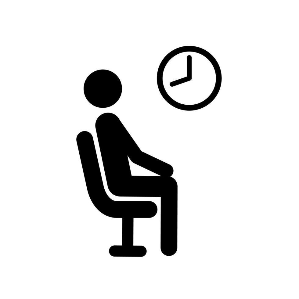 Wartezimmer-Symbol vektor