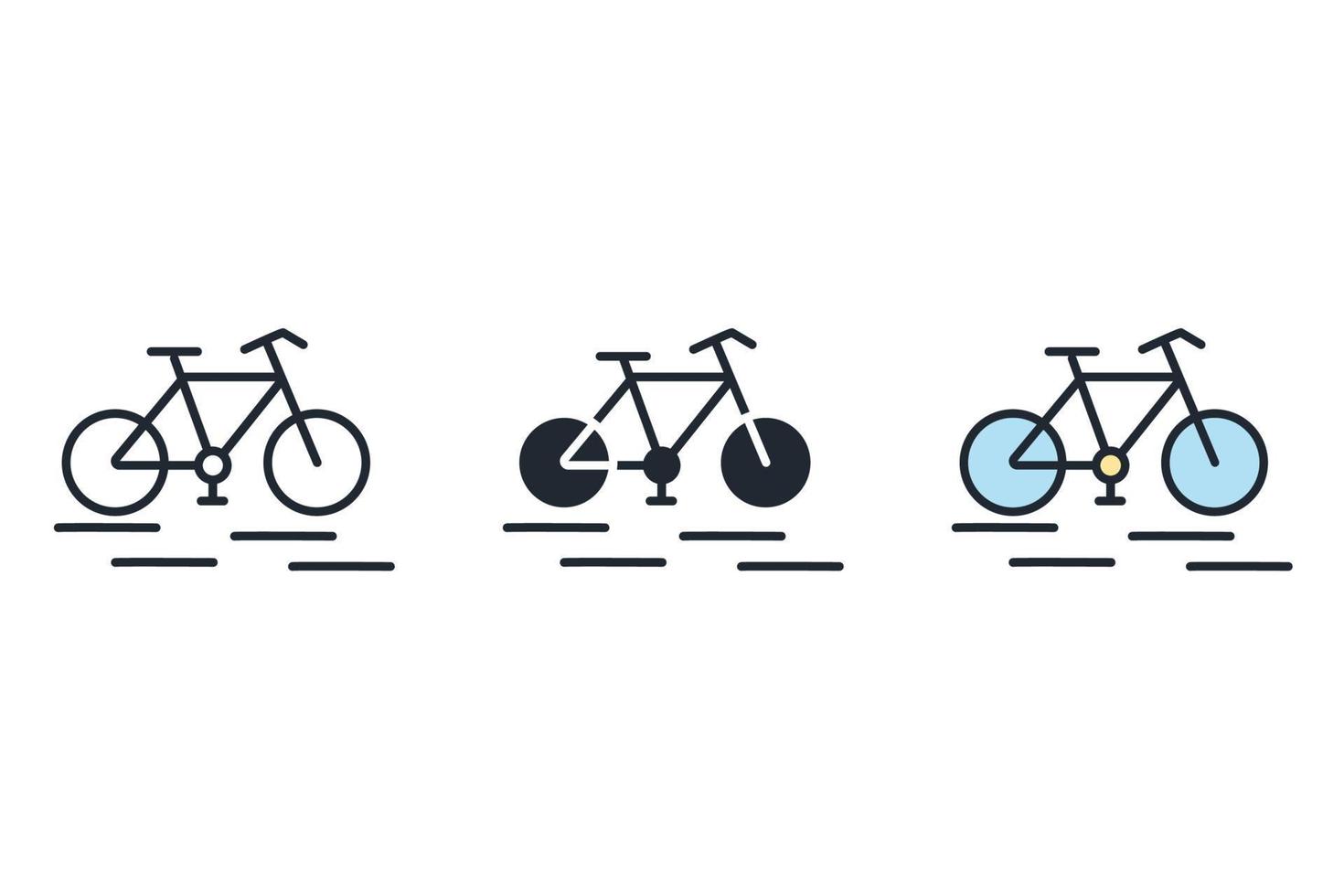 cykel ikoner symbol vektor element för infographic webb