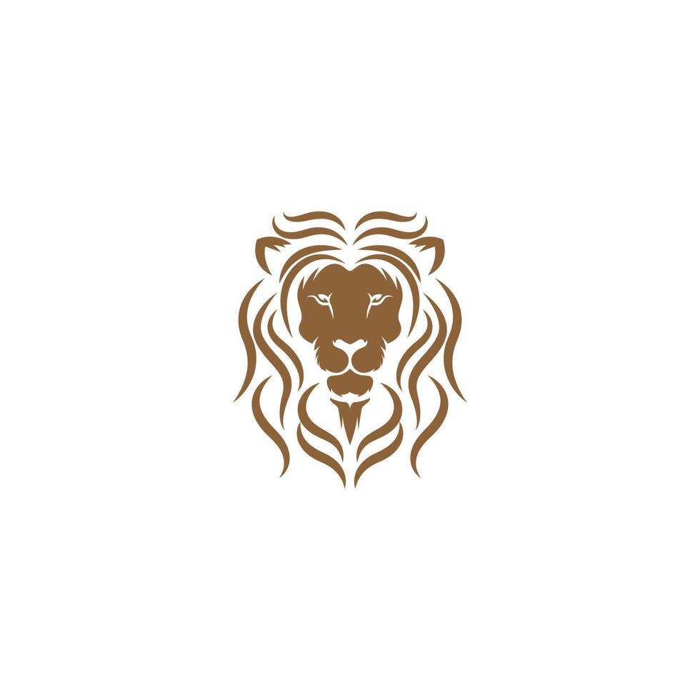 lejon logotyp ikon design illustration vektor