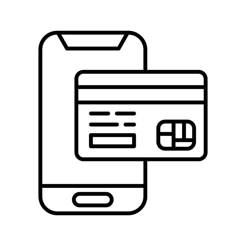 Vektorsymbol für mobile Zahlungen vektor
