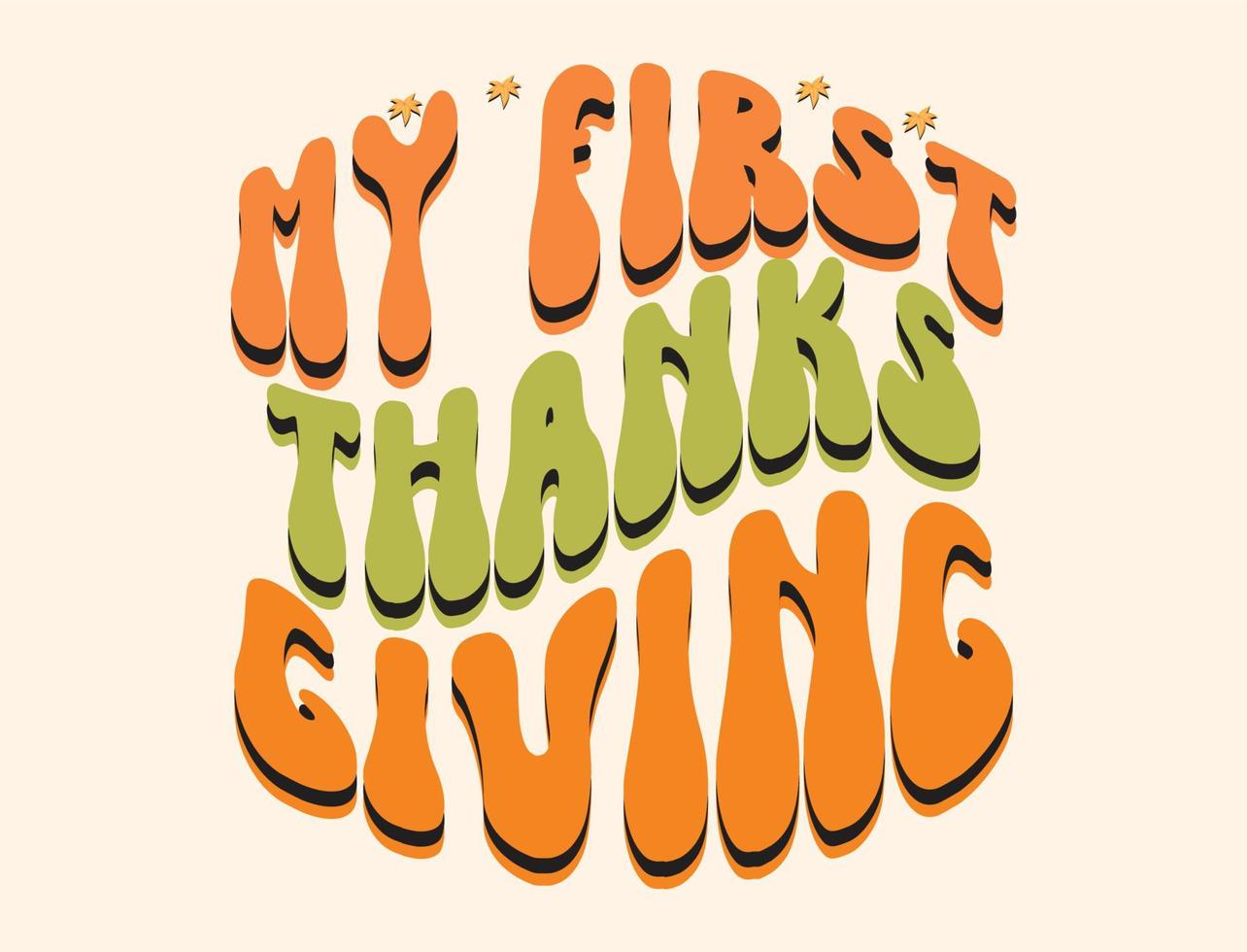 Thanksgiving-T-Shirt-Design vektor