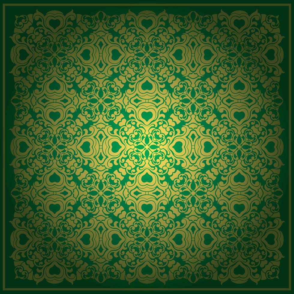 abstrakt grön bakgrund barock vektor