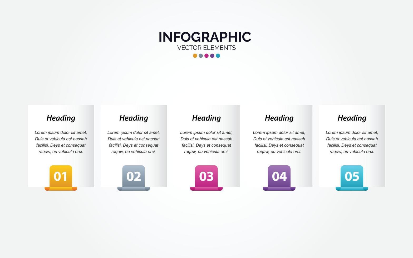 vektor horisontell infographic tunn linje design med ikoner och 5 alternativ eller steg. horisontell infographic för företag begrepp. kan vara Begagnade för presentationer baner. arbetsflöde layout