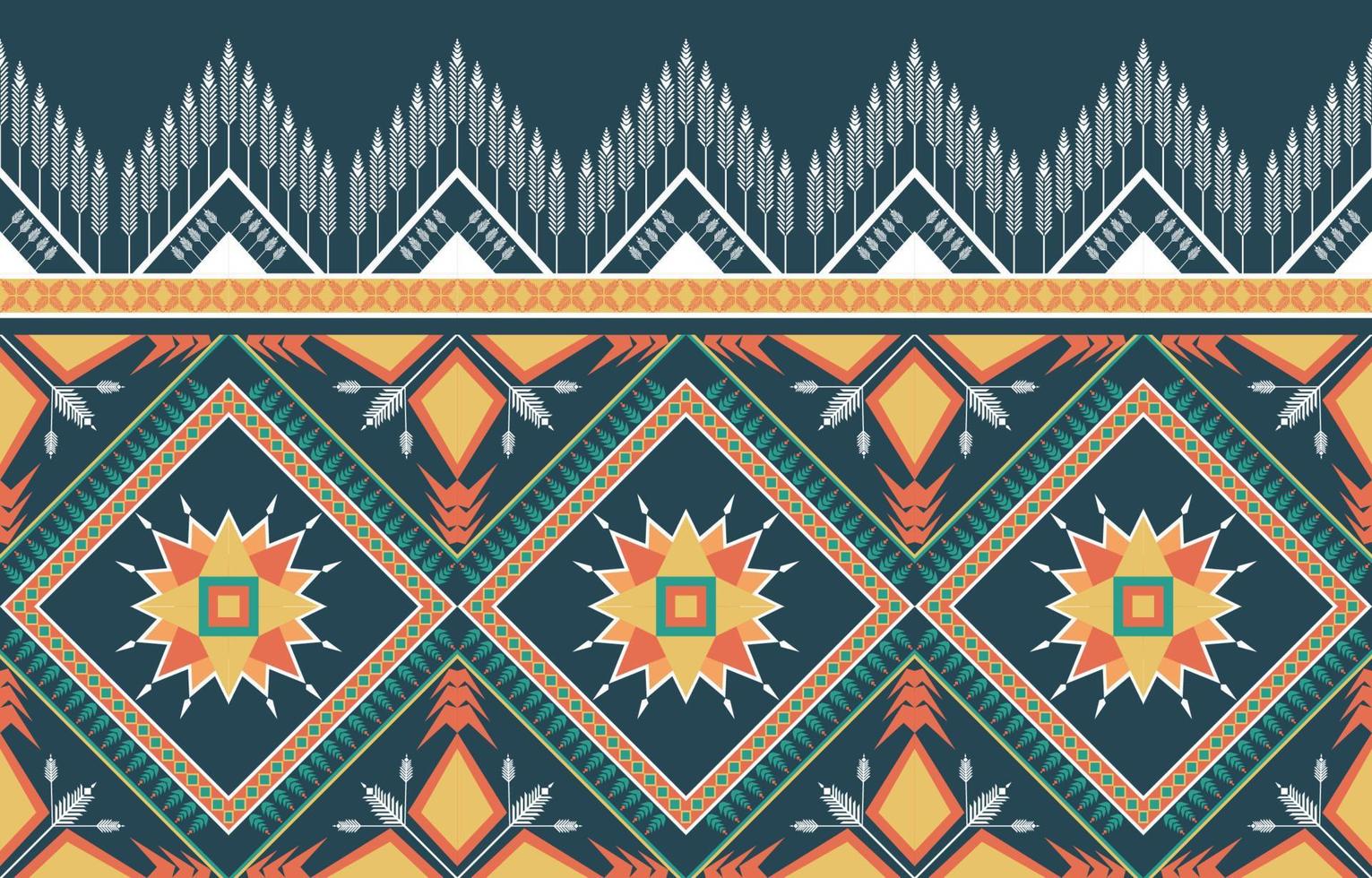 geometrisk etnisk mönster sömlös Färg orientalisk vektor