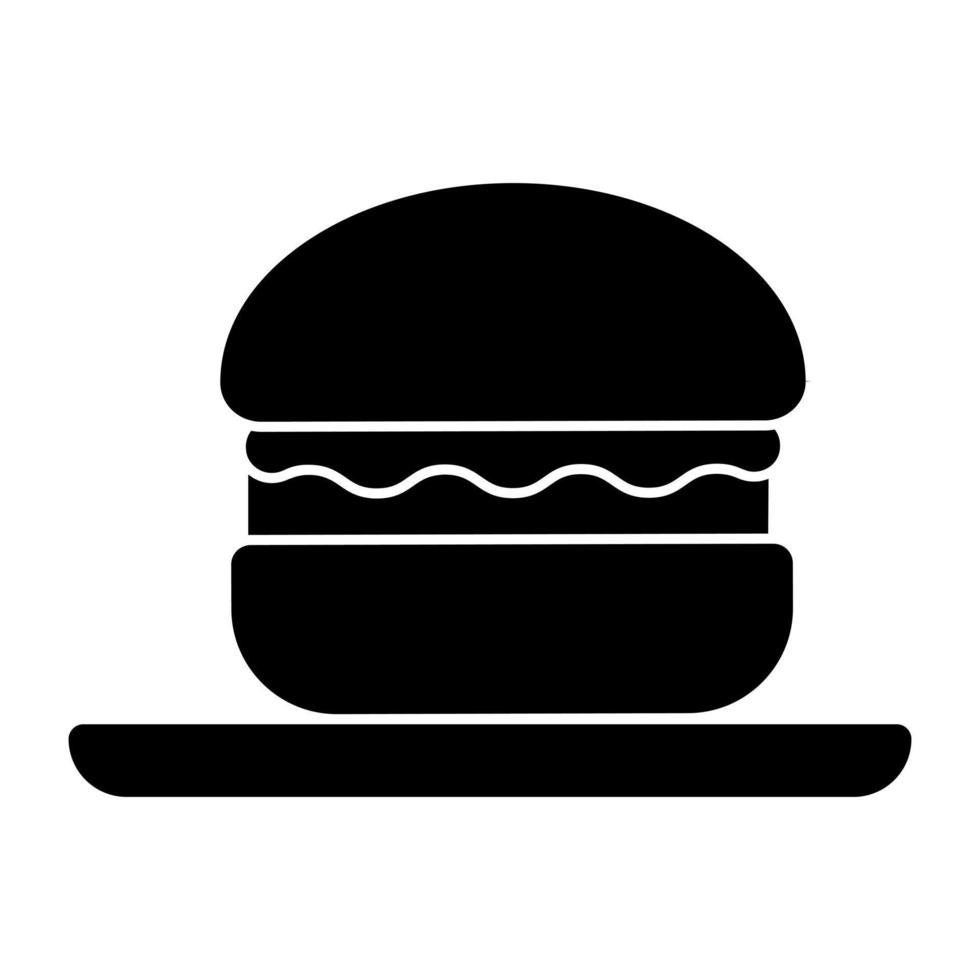 modern design ikon av burger vektor
