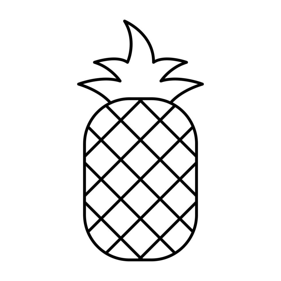modern design ikon av ananas vektor