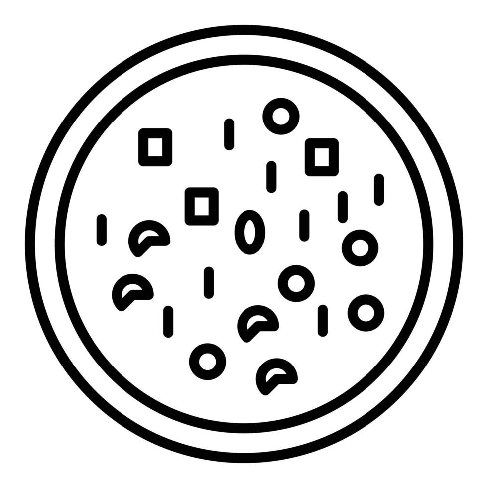 Pizza-Symbol-Stil vektor