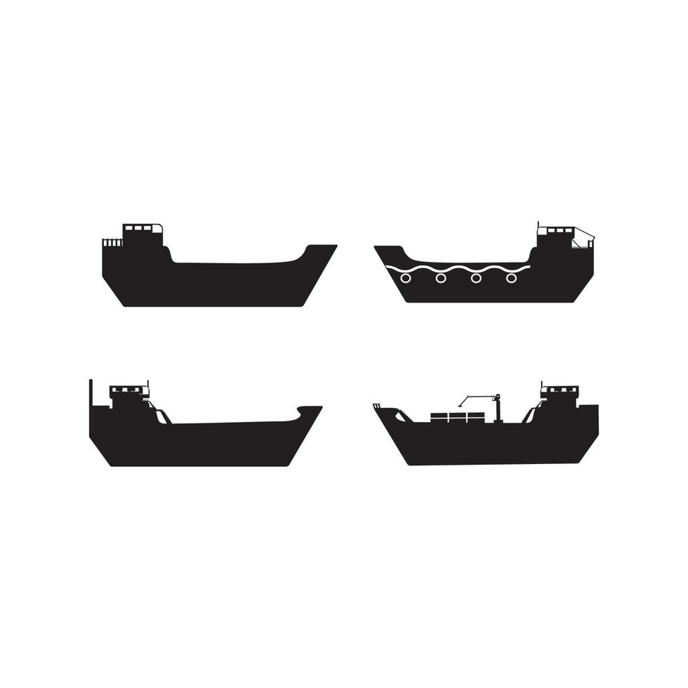 fartyg ikon logotyp, vektor design illustration