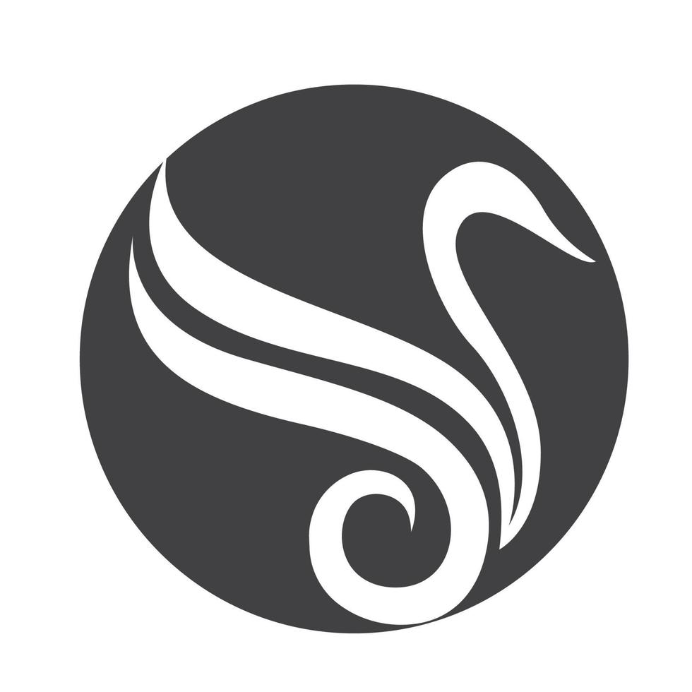 svan ikon mall vektor illustration