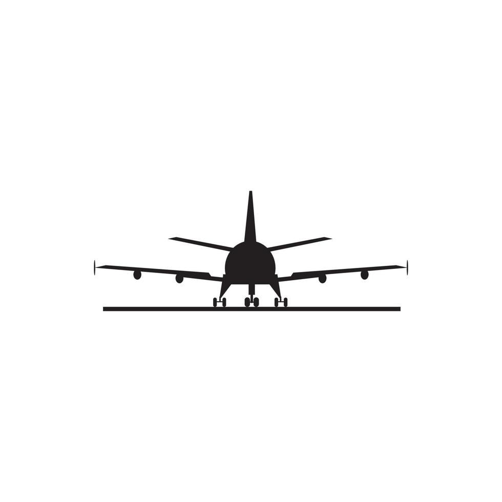 flygplan ikon logotyp, vektor design