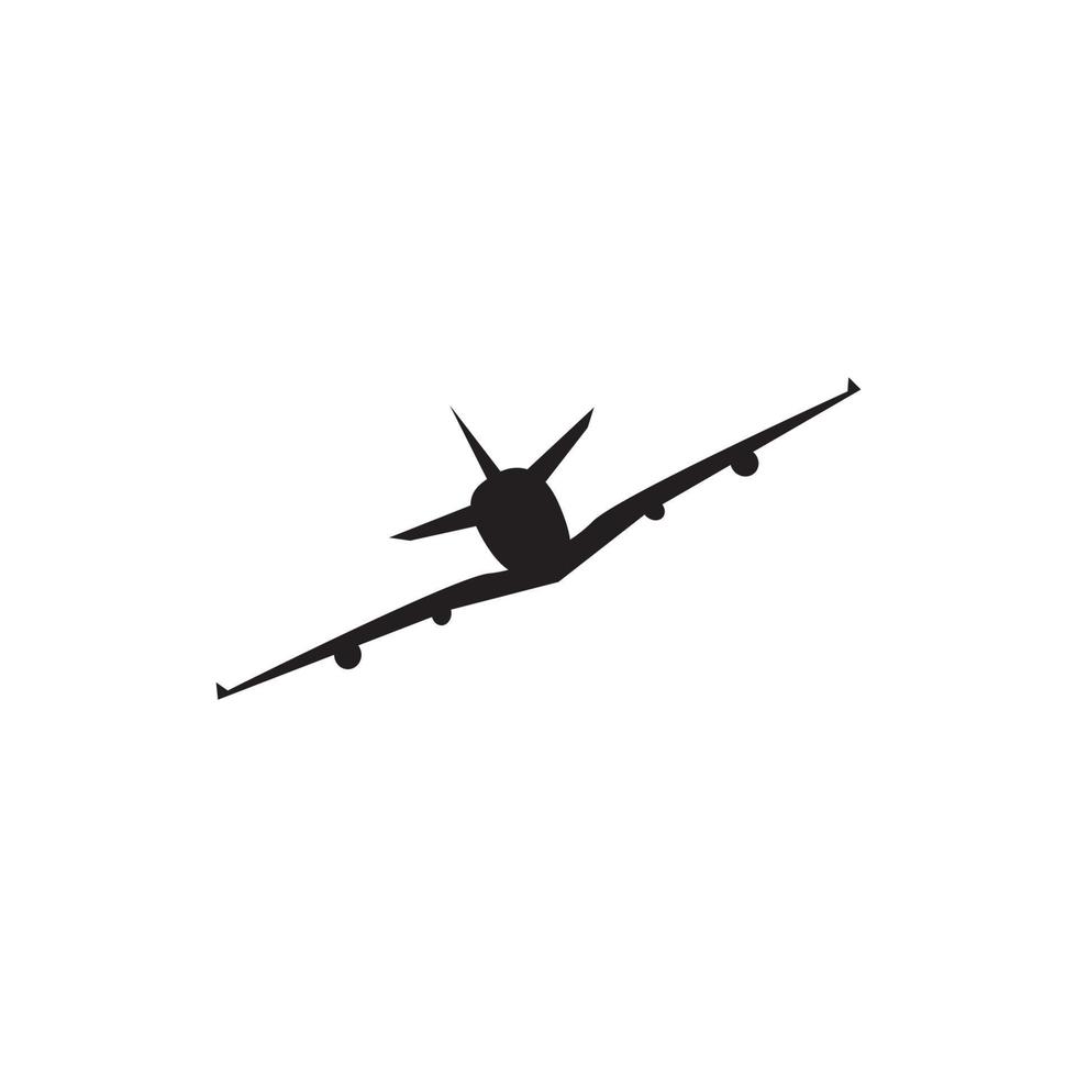 Flugzeug-Symbol-Logo, Vektordesign vektor