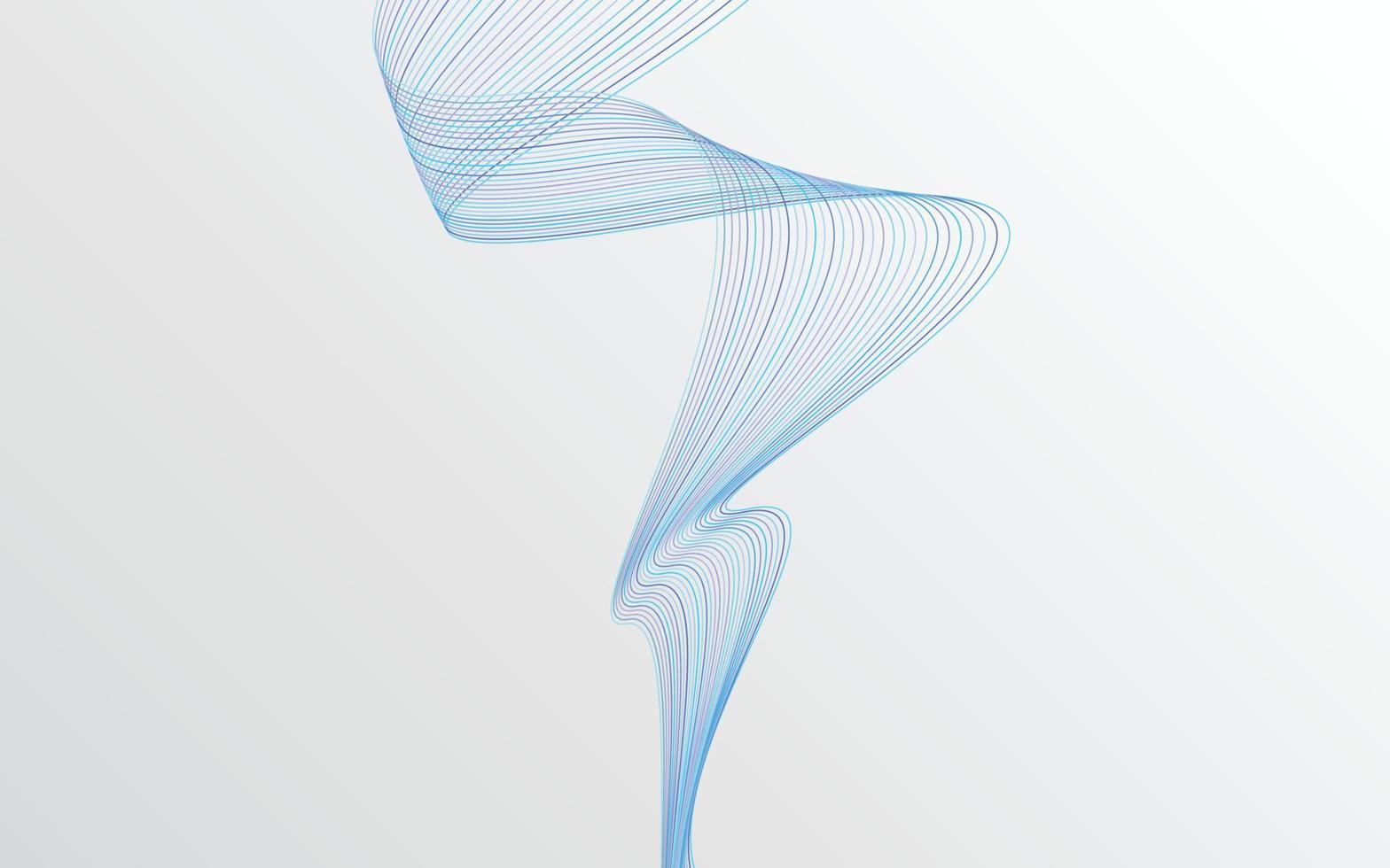 stilvolle blaue Wellenlinien abstraktes Hintergrunddesign vektor