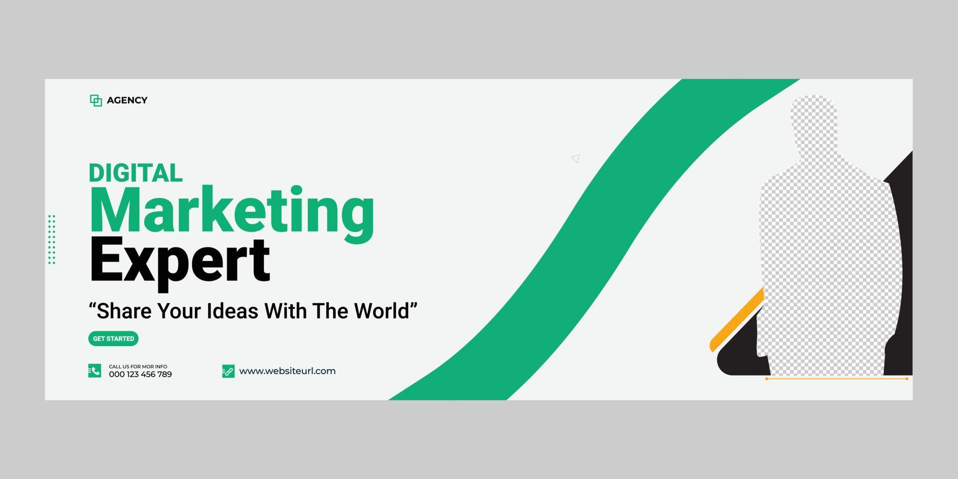 moderne social-media-banner-vorlage für online-marketing vektor