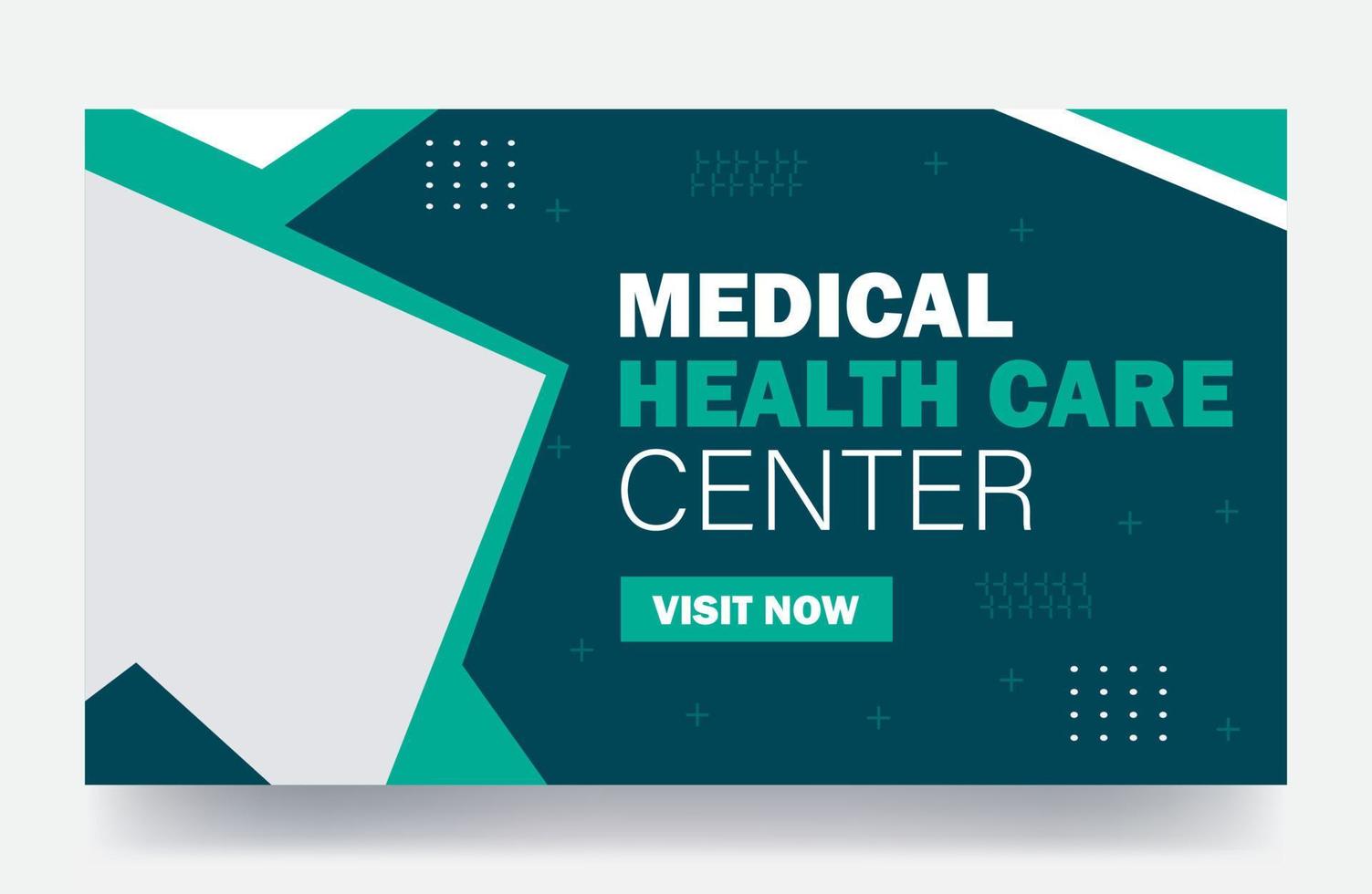 Thumbnail- und Web-Banner-Cover-Vorlage für das medizinische Gesundheitswesen vektor