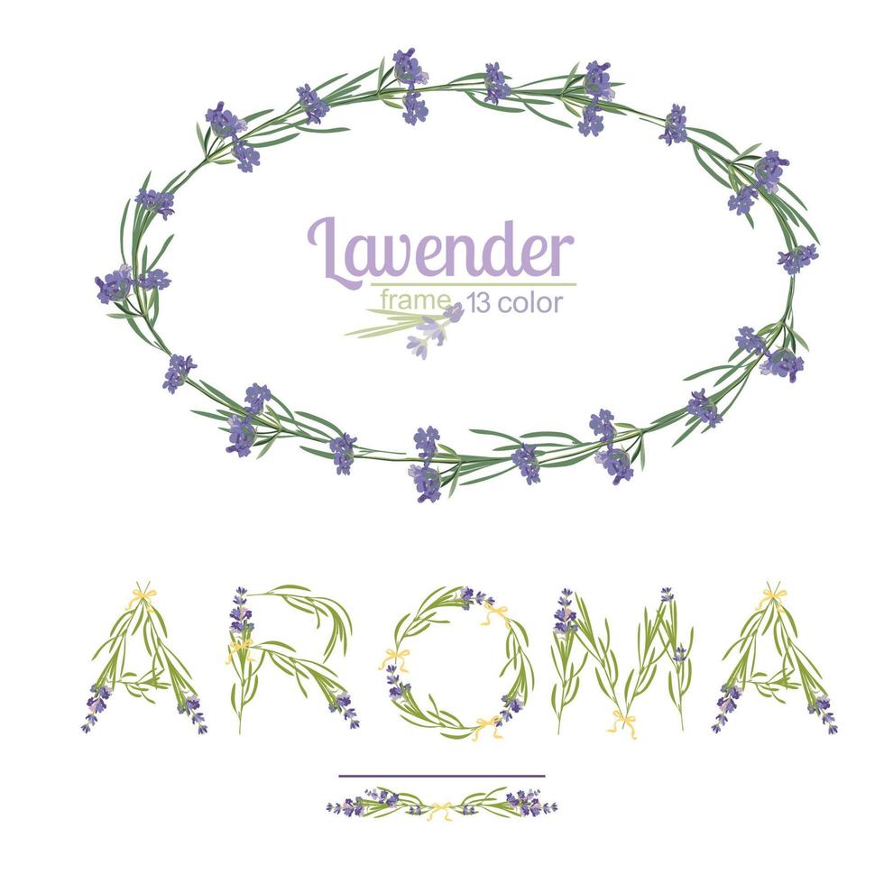 typografi slogan med lavendel- blomma text arom för t skjorta utskrift, broderi, design. grafisk och tryckt tee vektor